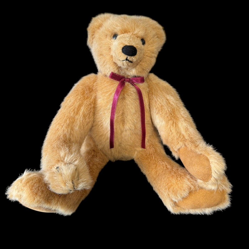 Russ Eureka Jointed Teddy Bear 11"‎ Plush Bearly There Stuffed Animal